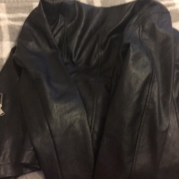Ann Taylor Loft Petite Faux Leather Moto Jacket - Picture 6 of 6